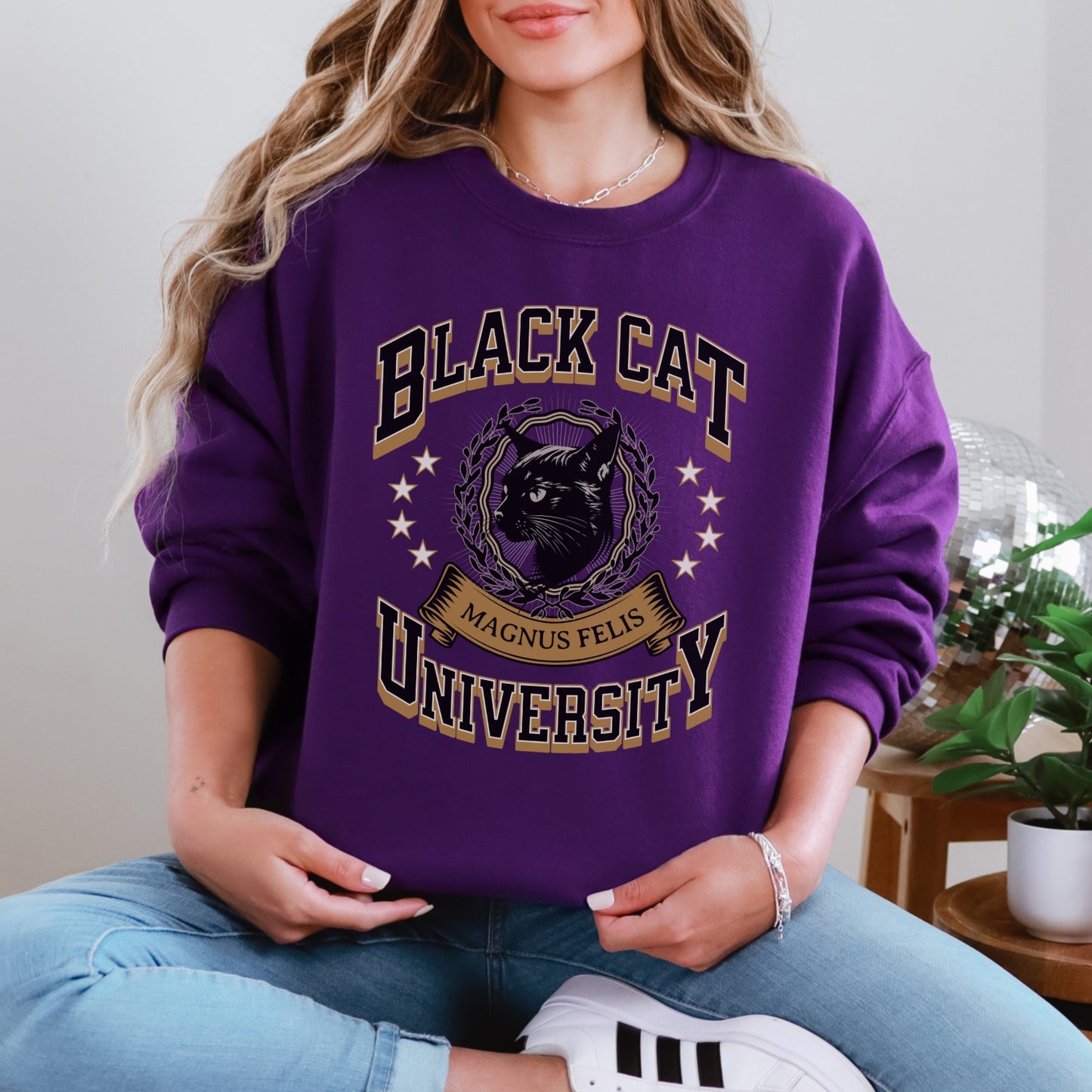 Black Cat University Sweatshirt