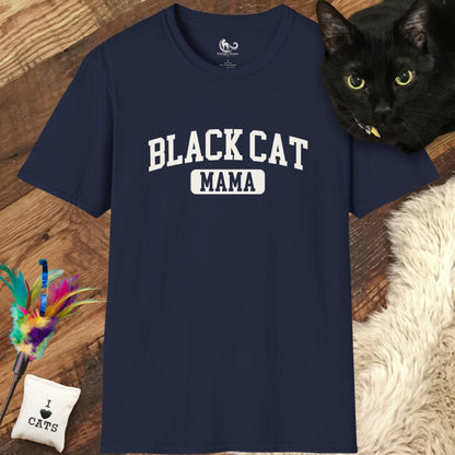 Black Cat Mama Collegiate Style Classic Tee