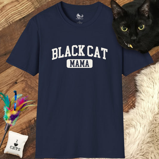 Black Cat Mama Collegiate Style Classic Tee