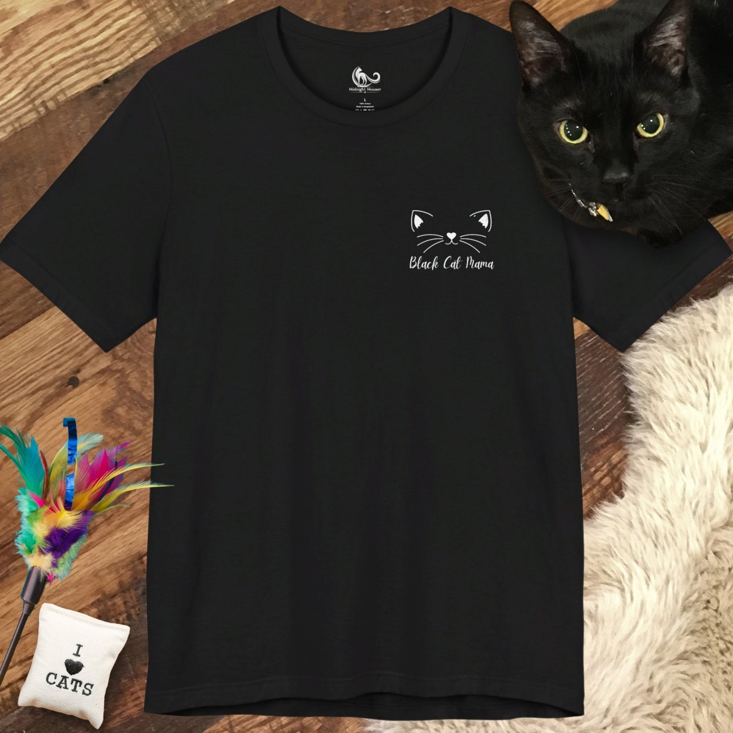 Black Cat Mama Pocket Classic Tee