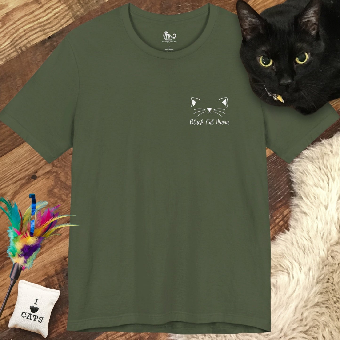 Black Cat Mama Pocket Classic Tee