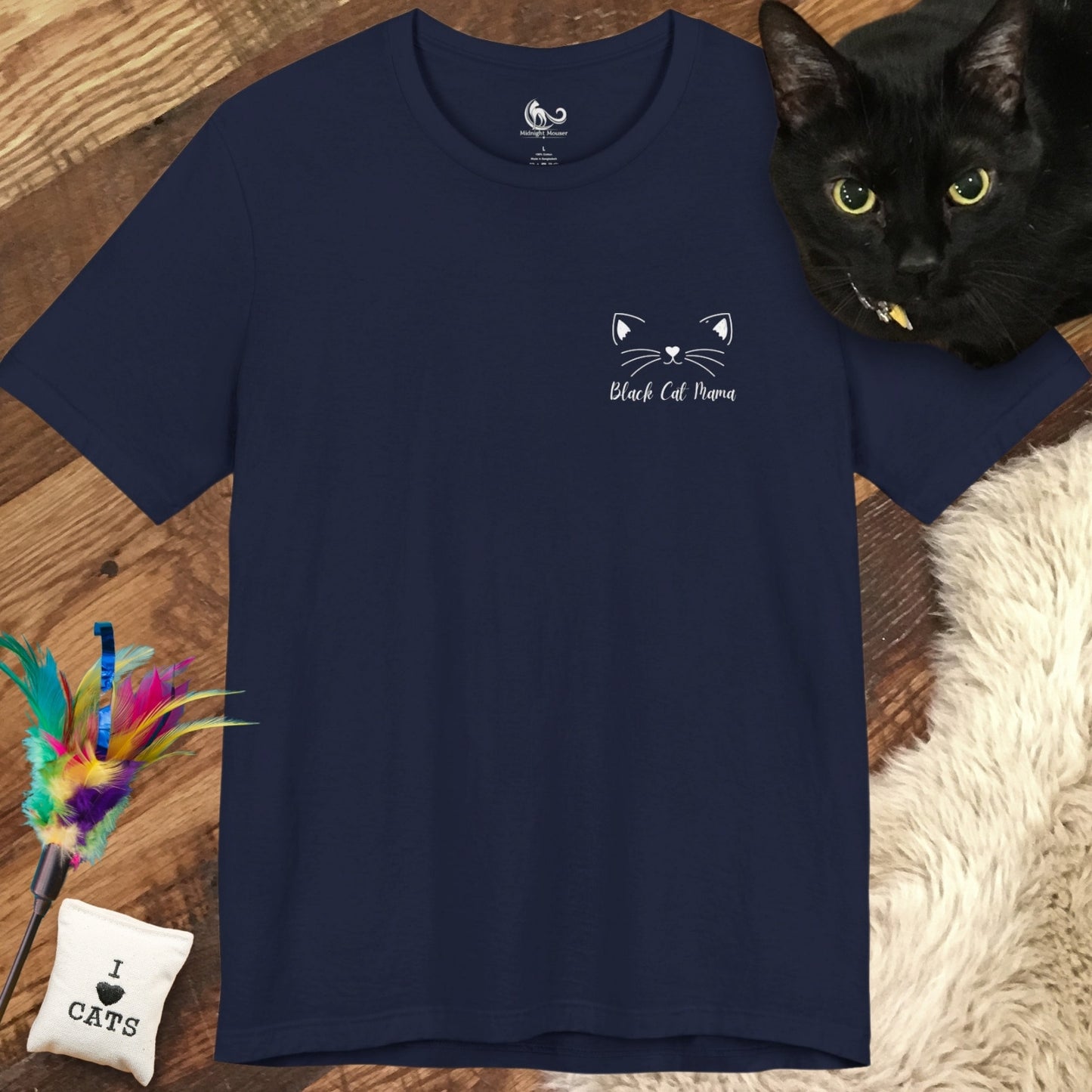 Black Cat Mama Pocket Classic Tee