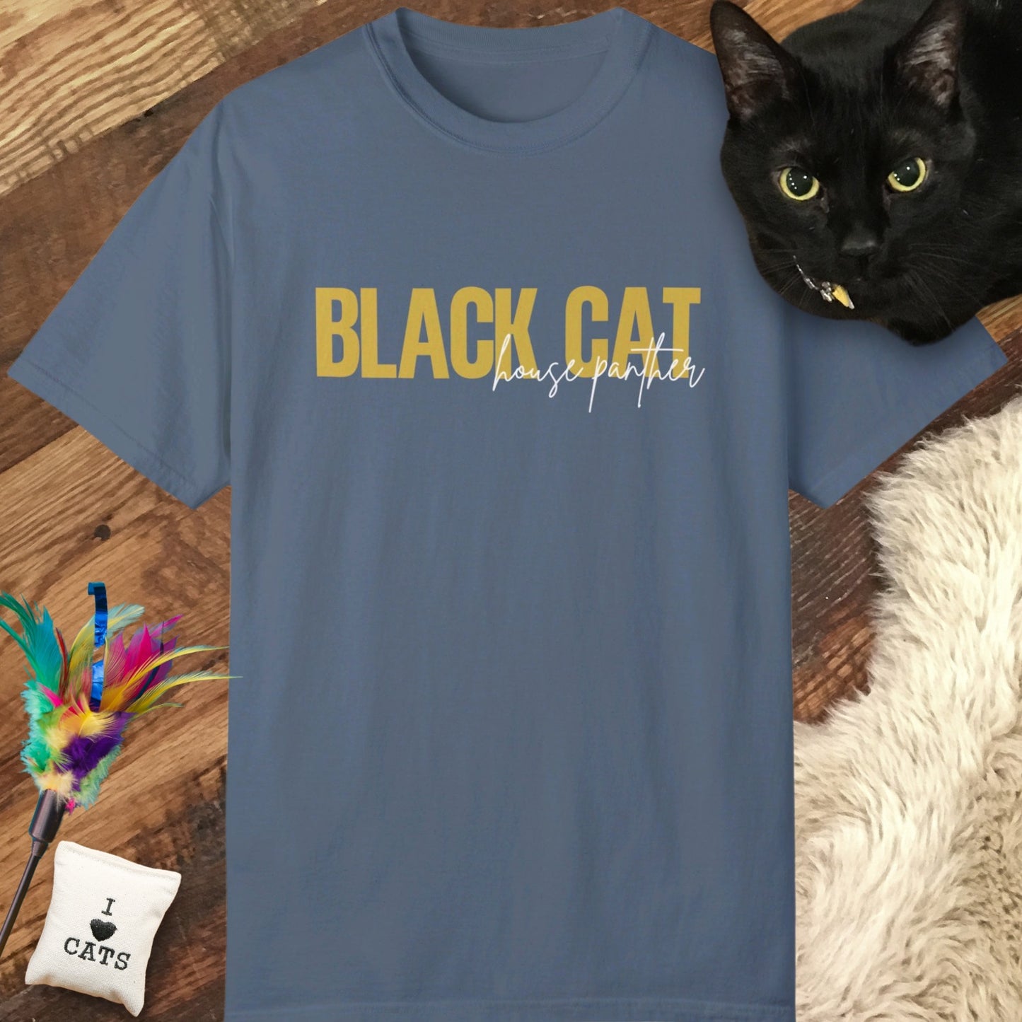 Black Cat House Panther Relaxed Tee