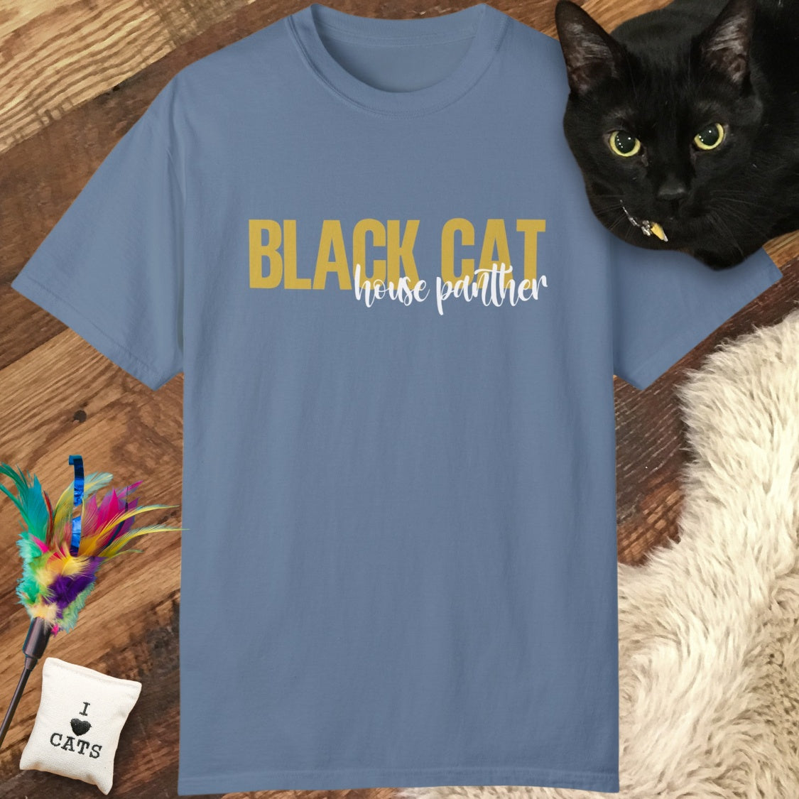 Black Cat House Panther Relaxed Tee