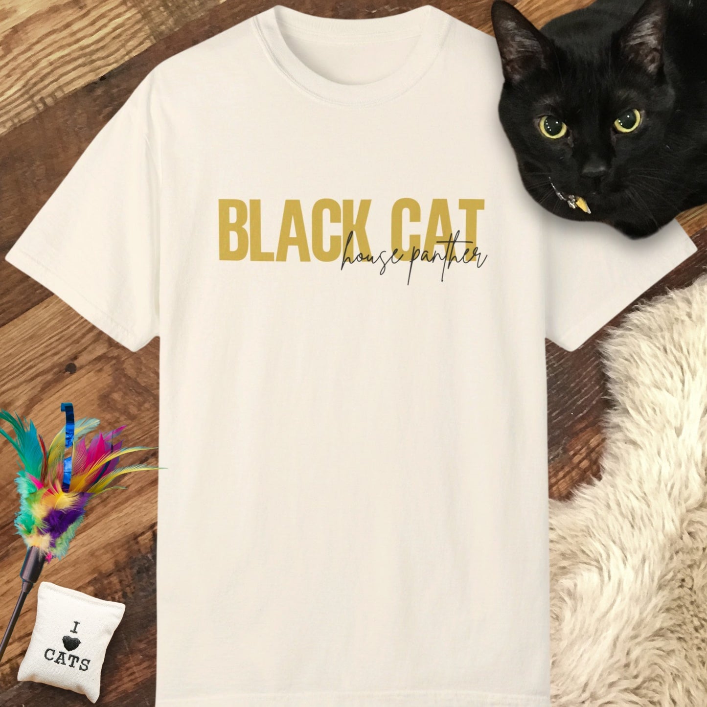 Black Cat House Panther Relaxed Tee