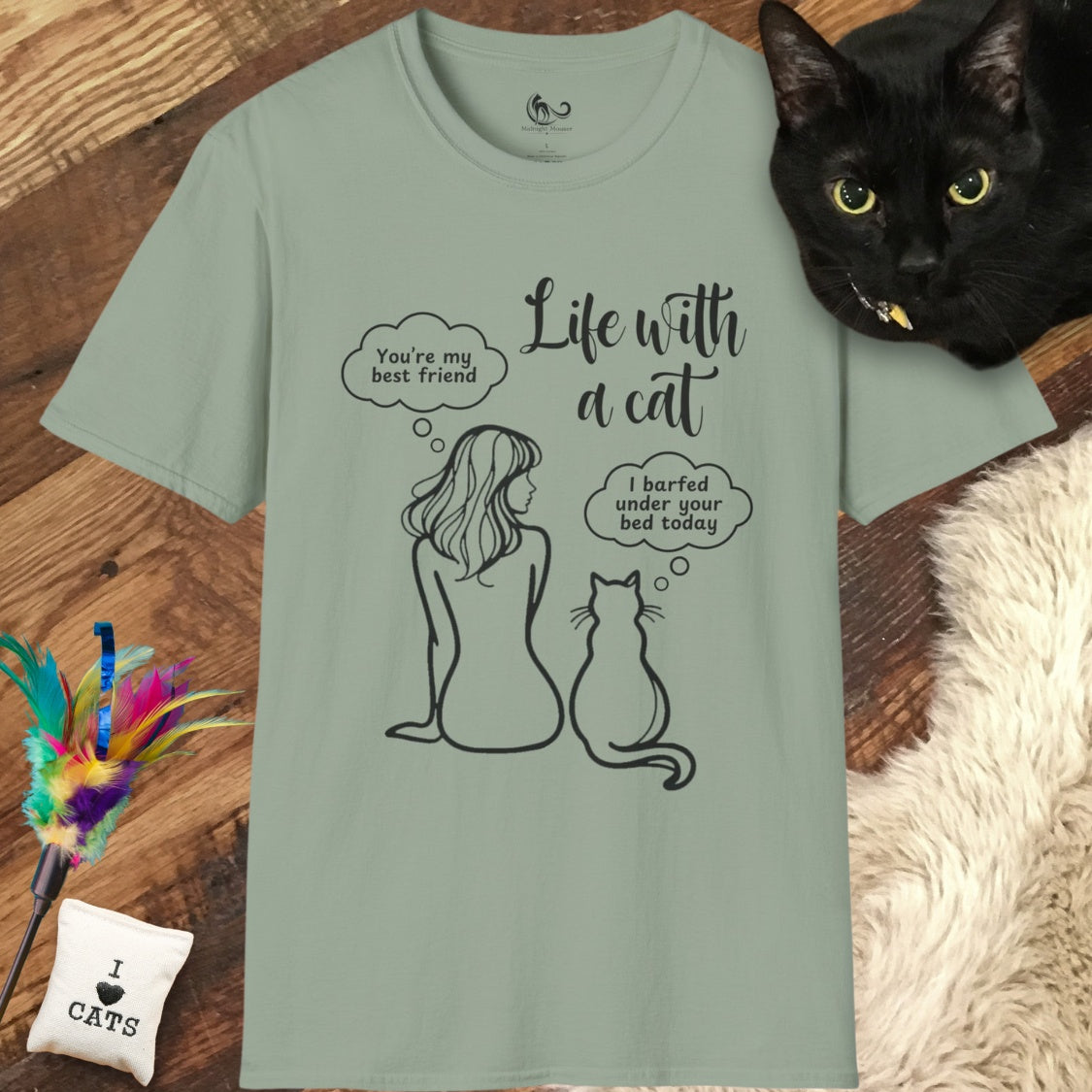 A Girl And Her Cat Classic Tee