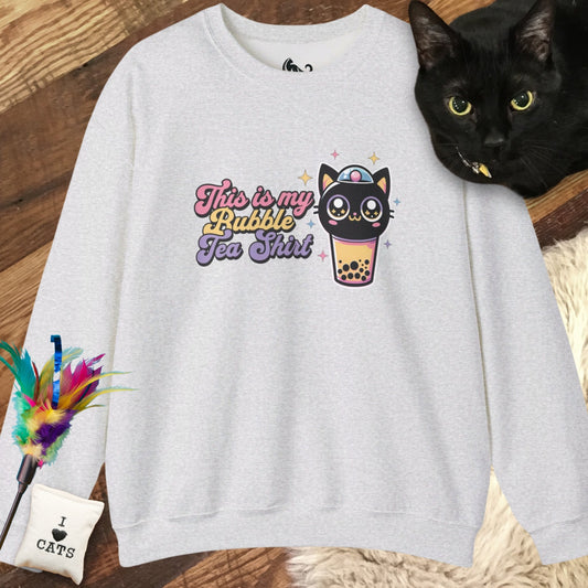 Black Cat Bubble Tea Sweatshirt