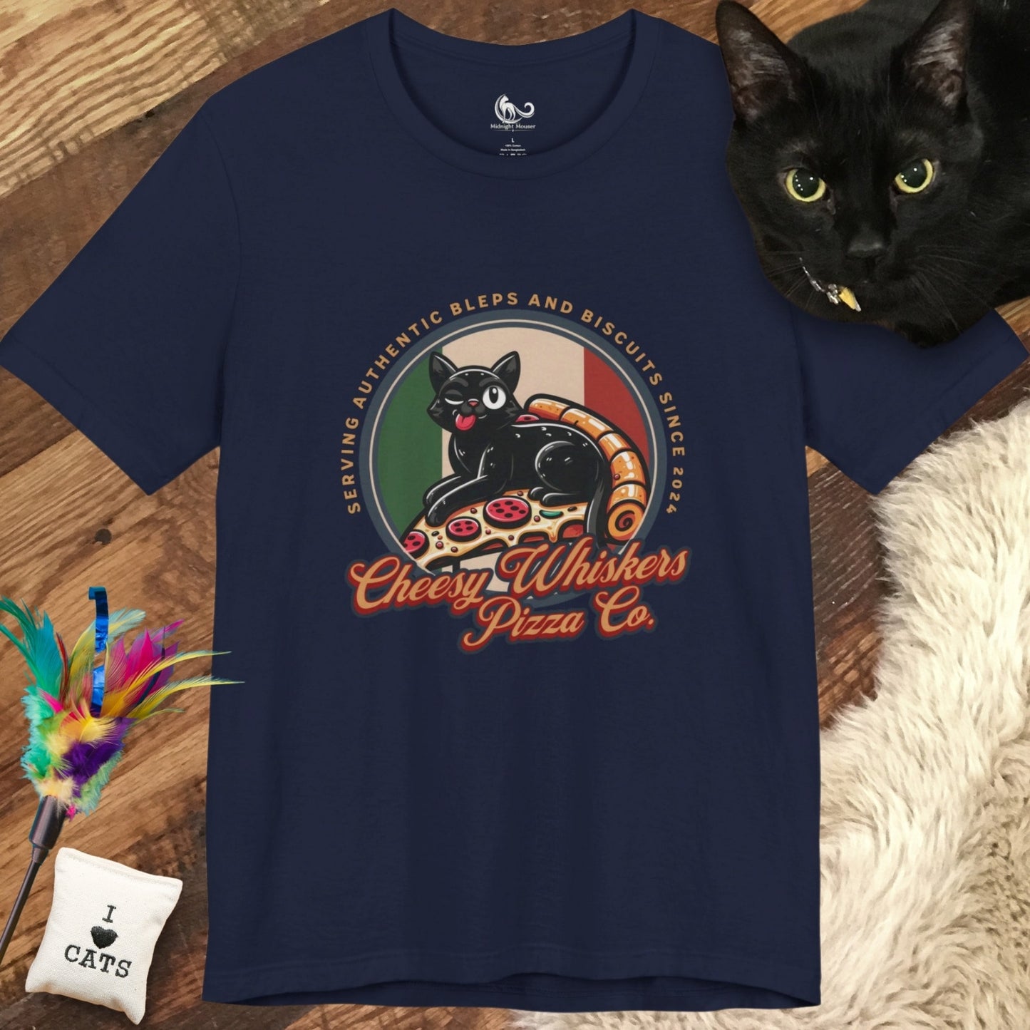 Cheesy Whiskers Pizza Co. Classic Tee