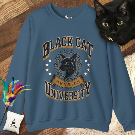 Black Cat University Sweatshirt