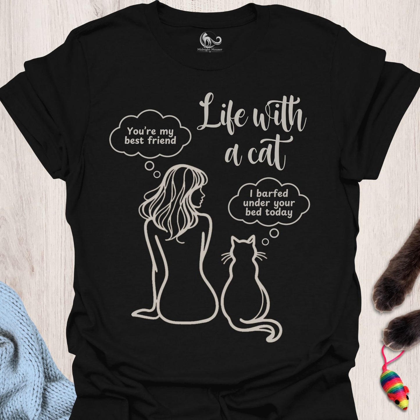 A Girl And Her Cat Classic Tee