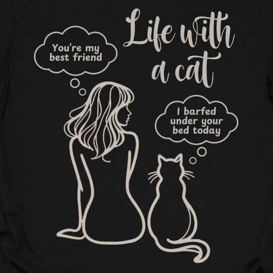 A Girl And Her Cat Classic Tee