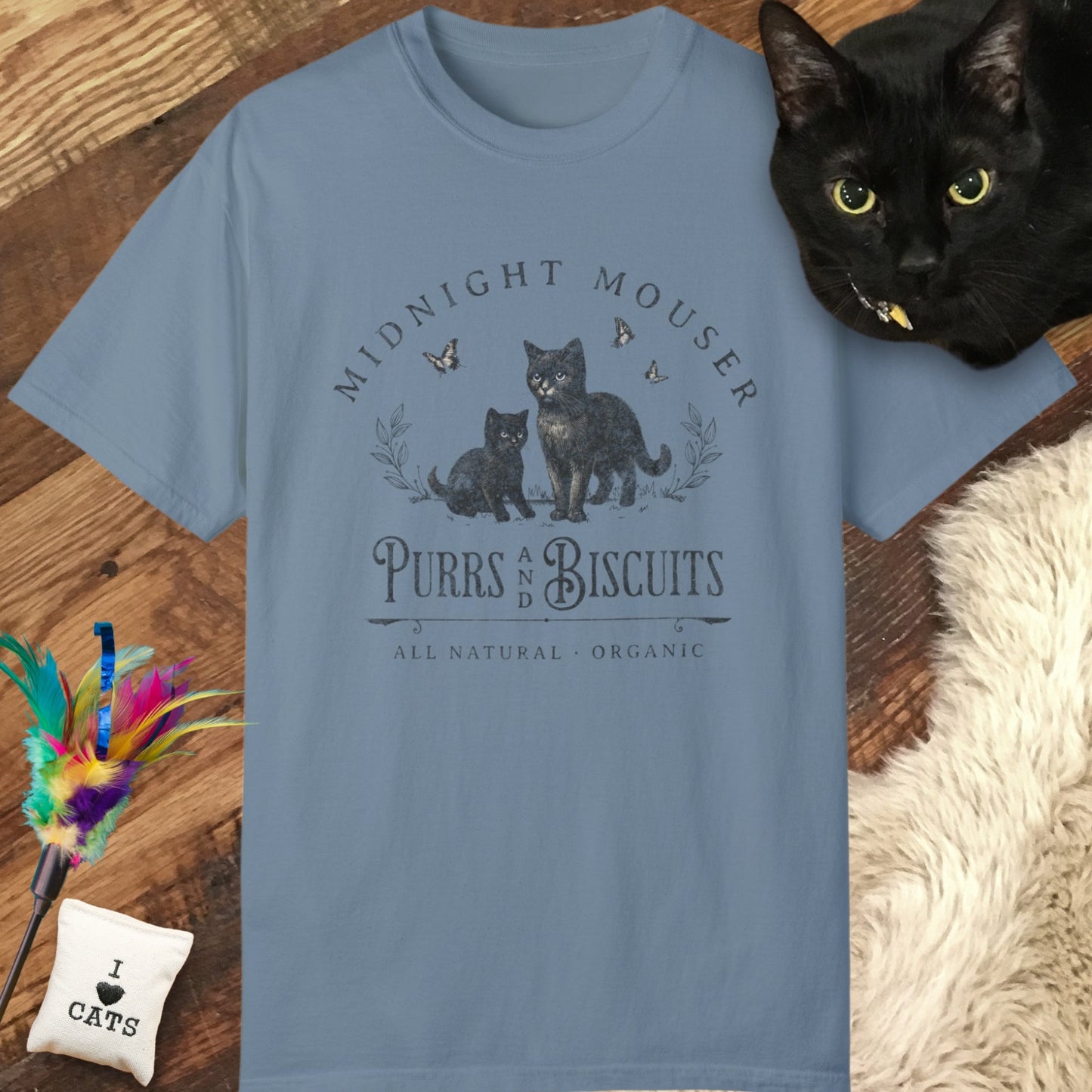 Organic Purrs and Biscuits Relaxed Tee