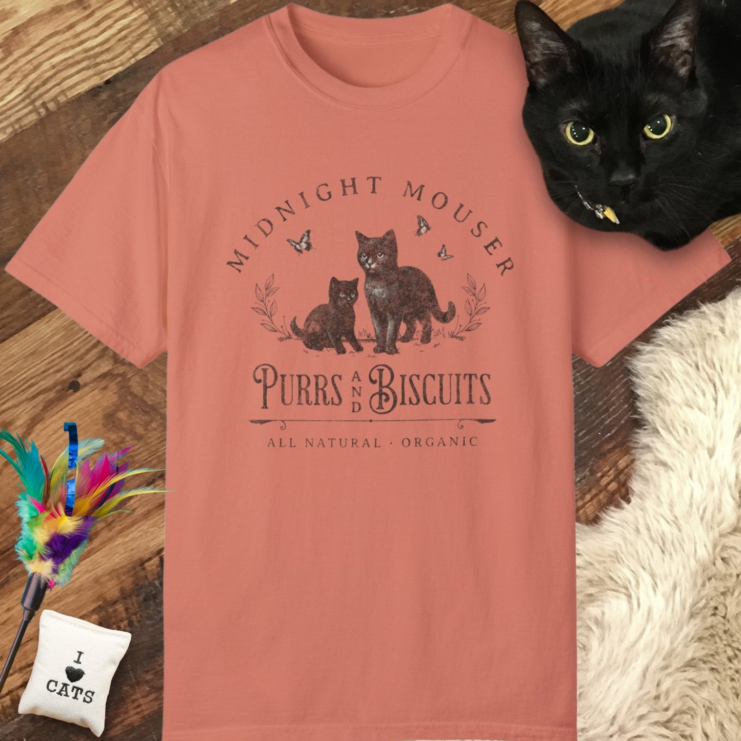Organic Purrs and Biscuits Relaxed Tee
