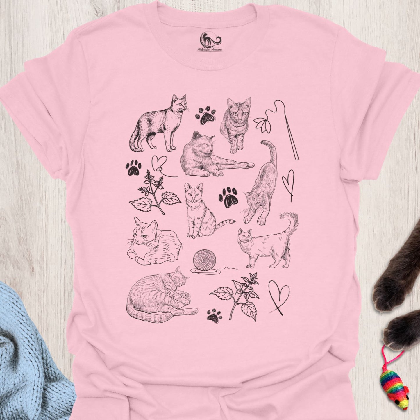 Hand Drawn Cats Classic Tee