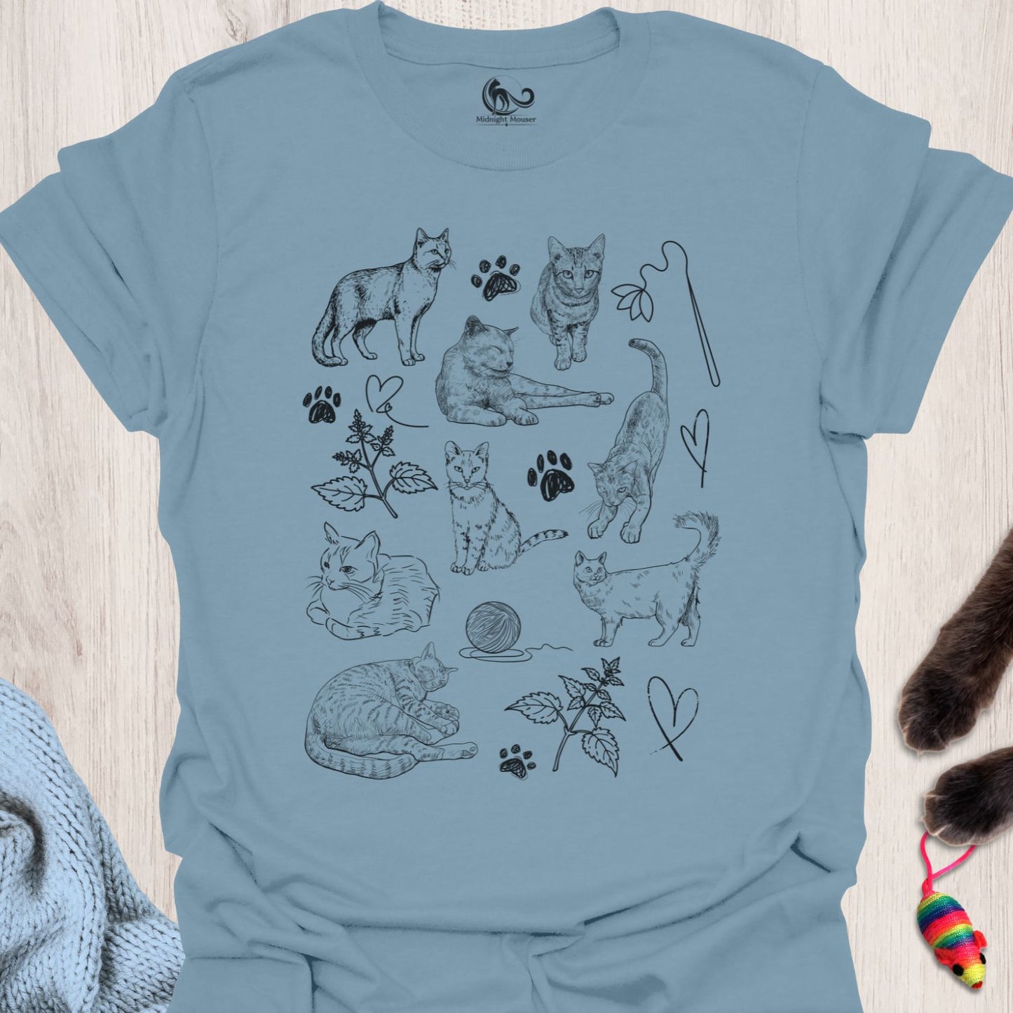 Hand Drawn Cats Classic Tee